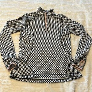 Lands End athletic 1/2 zip Small